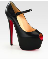 christian louboutin bana 140 patent mary jane pumps - Bavilon Salon