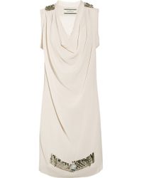 By Malene Birger Lanamili Embellished Dress in White | Lyst