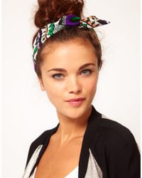 River Island Beaded Head Band With Dangle Feather in Multicolor (brown ...