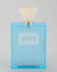 Charlotte Olympia Blue Scent Perfume Bottle Style Plexiglas Clutch in ...