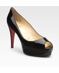 christian louboutin shoes on sale - christian louboutin Altadama 100 patent leather peep-toe pumps ...