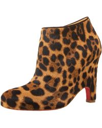 mens red bottom shoes price - christian louboutin leopard booties