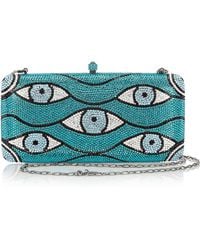 Women S Sylvia Toledano Bags Sylvia Toledano Looks Swarovski Crystal Embellished Box Clutch Lyst
