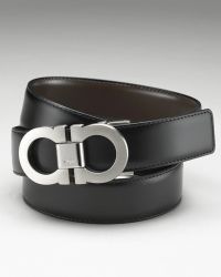 Prada Black Leather Engraved Logo Buckle Classic Belt in Black for ...  