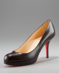 christian louboutin corneille jazz pumps in leather  