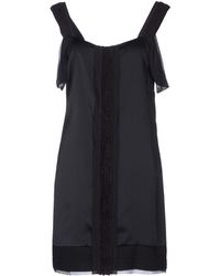 Juicy Couture Short Sleeve Crew Neck Flirty Dress in Black | Lyst
