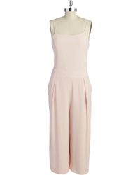 Pinko Embroidered Jumpsuit in Pink (pink & purple) | Lyst