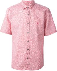 Burberry Giant Exploded Check Cotton Shirt in Pink for Men (rose pink ...