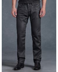 Zara Black Tag Waxed Jeans in Gray for Men (mid grey) | Lyst