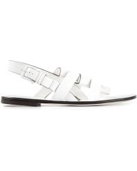jil sander white sandals