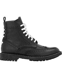 Givenchy Beaded Sneaker Style Leather Low Boots in Black for Men | Lyst