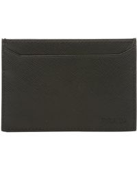 prada leather card wallet  