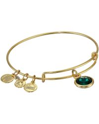 Lyst Alex And Ani August Birthstone Charm Bangle In Metallic Alex And Ani May Birthstone Charm Bangle Lyst