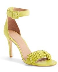 Christian Louboutin Lime Green Patent Leather Noeudette Sandals in ...