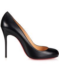 Christian louboutin Fifi 85mm Pumps in Beige (Neutral) | Lyst  