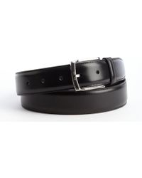 prada black curved belt  