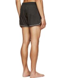 Marc By Marc Jacobs - Black Piped Trim Swim Shorts - Lyst