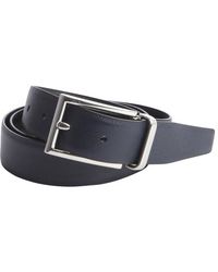 prada navy leather belt  