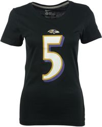 mens baltimore ravens joe flacco nike black alternate game jersey  