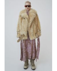 Acne Studios Shearling Aviator Jacket wheat Beige/cream Beige - Natural