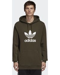 adidas Originals Trefoil Hoodie Red in Red for Men Lyst adidas Originals Trefoil Hoodie Red in Red for Men Lyst