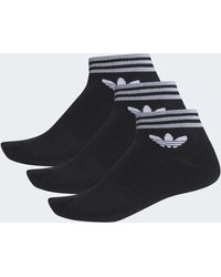 adidas Socquettes Trefoil (lot de 3 paires) - Noir