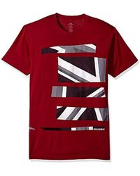 Ben Sherman Mens Union Jack Stripe Print Tee