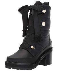 kelsi dagger knit sock mid calf leather boots