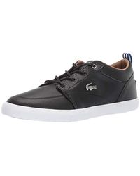lacoste bayliss leather sneakers white
