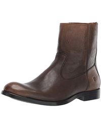 frye men's jacob back zip boot