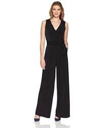 Lyst - Forever 21 Standout Faux Leather Jumpsuit in Black