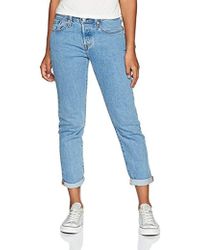 Levi's Damen Jeans 501 Tapered Boyfriend Fit Amazon Exclusive - Blau