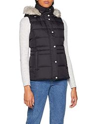 Tommy Hilfiger New Tyra Down Vest Manche Femme - Noir
