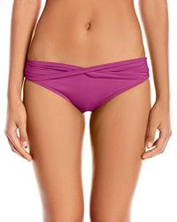 Seafolly Damen Twist Band Hipster Bikinihose - Lila