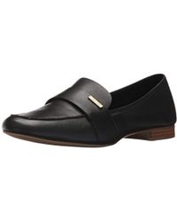 calvin klein pamelyn leather penny loafers
