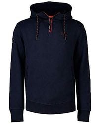 Superdry Men/'s Orange Label Urban Half Zip Hoodie Blue