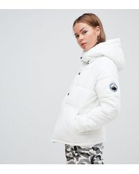 Boohoo Piumino bianco con cappuccio