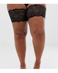 ASOS Asos Design Curve Lace Chafing Bands - Black
