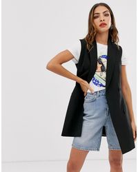 Stradivarius Robe veston croisée - Noir