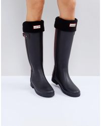 HUNTER Chaussettes de bottes montantes - Noir