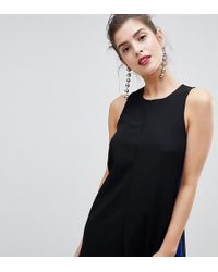 Stradivarius Side Stripe Playsuit - Black