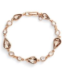 Givenchy Gold Oval Crystal Bangle Bracelet
