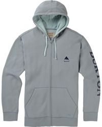 Burton Pierce Fleece Full zip Hoodie in Blue for Men Lyst Men's Burton Elite Full Zip Hoodie | Hoodies, Full zip