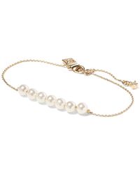 Lyst Banana Republic Geo Stone Pearl Bracelet In Metallic Banana Republic Delicate Pearl Bracelet Lyst
