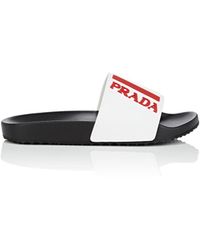 prada flip flops white