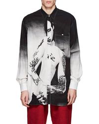 Vetements Marilyn Manson-print Cotton Shirt in Red for Men - Lyst