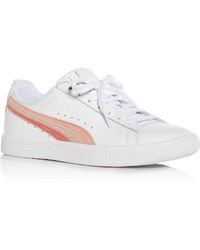 PUMA Womens Clyde Leather Lace Up Sneakers Lyst PUMA Womens Clyde Leather Lace Up Sneakers Lyst
