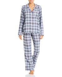 UGG Raven Plaid Flannel Pajama Set - Blue