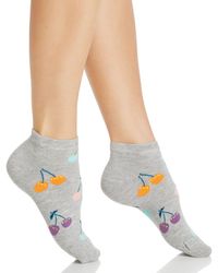 Happy Socks Cherry Anklet Socks - Gray