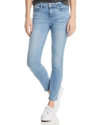 PAIGE Verdugo Ankle Skinny Jeans In Floretta - Blue